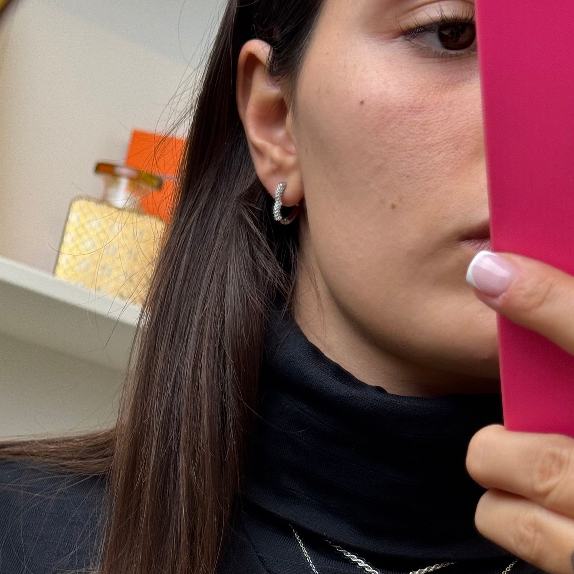 Orecchini Cuore Zirconato