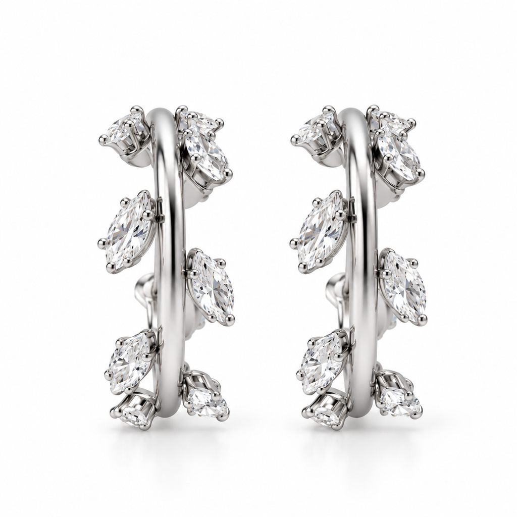 Orecchini Leaf Sparkling