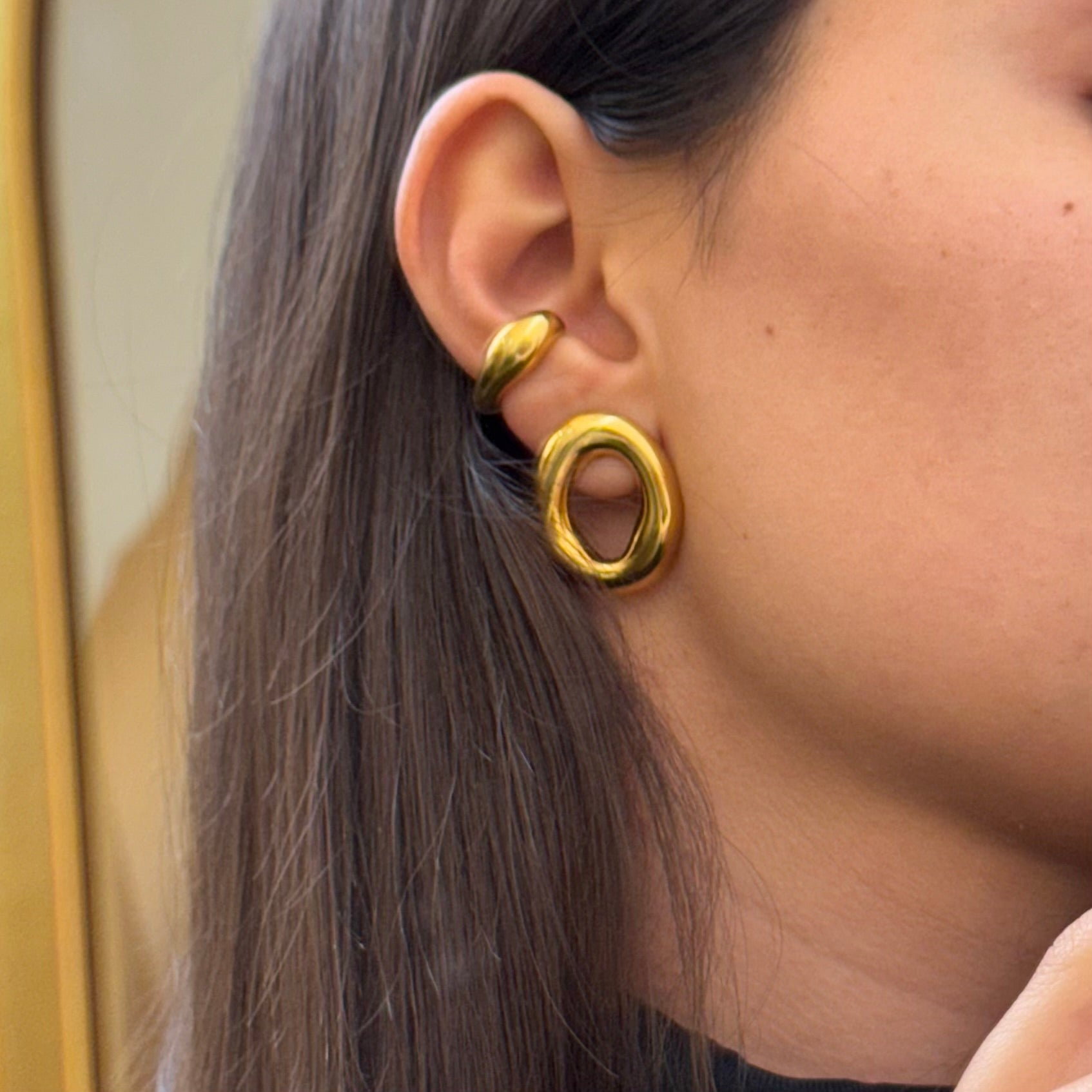 Silver Flame Earrings