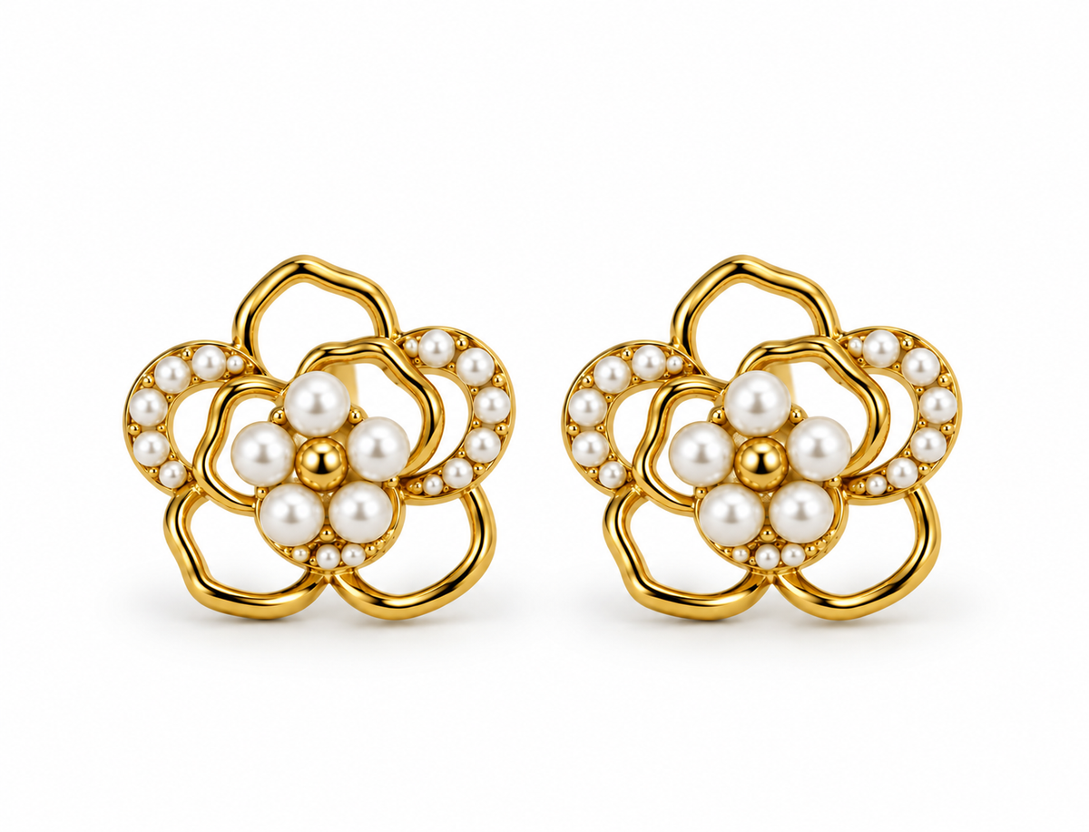 Orecchini Pearl Rose