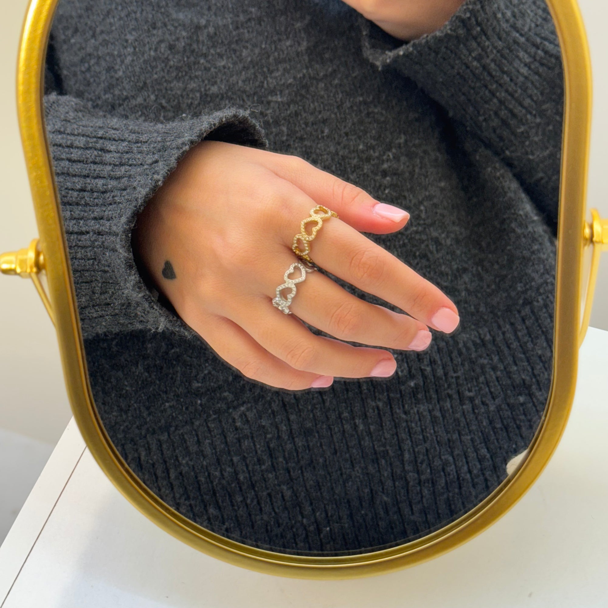 Anello Cuoricini