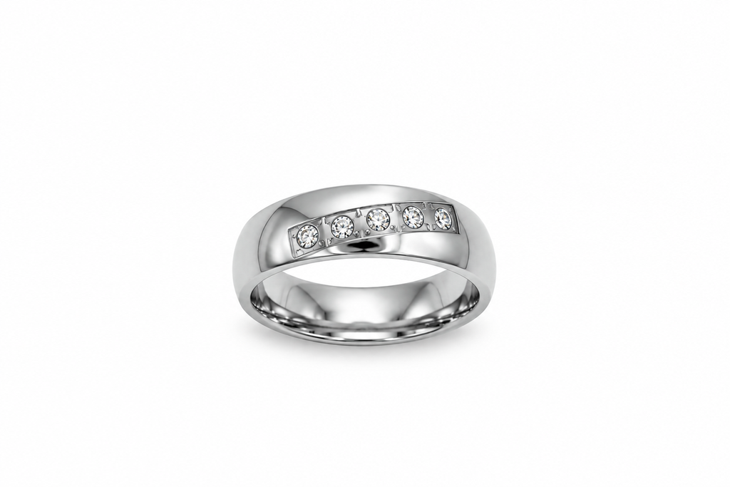 Anello Fede Zirconata