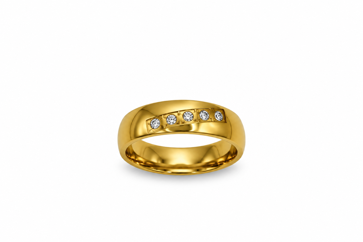 Anello Fede Zirconata