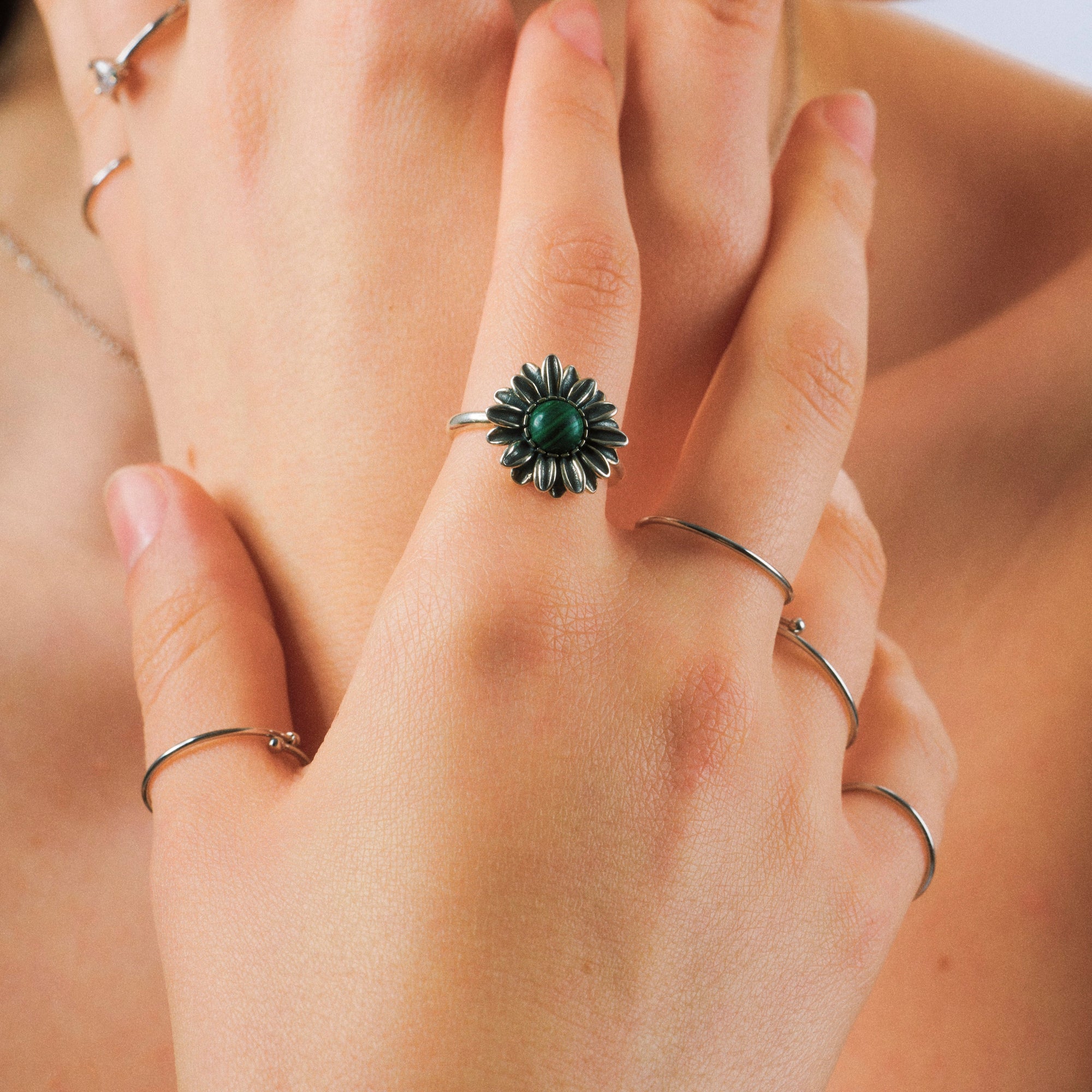 Slim Silver Band Ring
