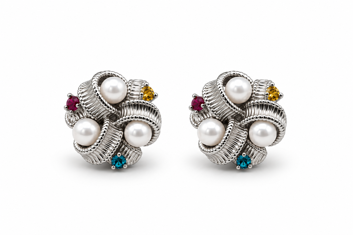 Orecchini Pearl Nodo