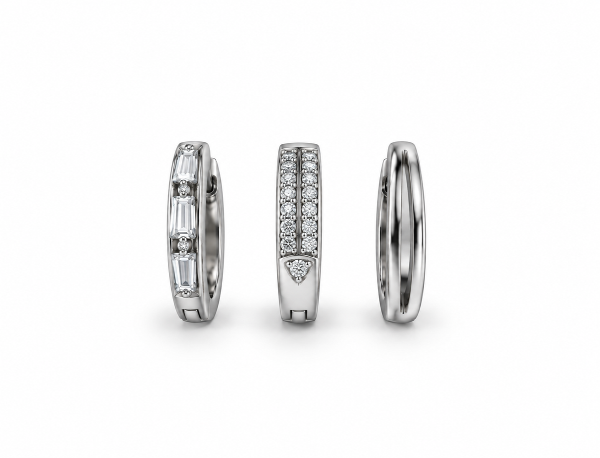 Orecchini Mini Rings Set da 3