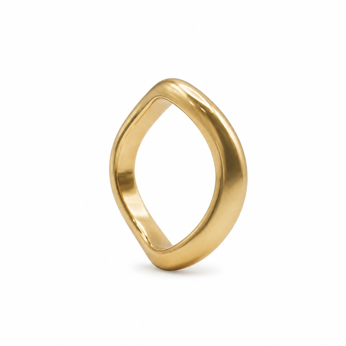 Anello Ripple Liscio