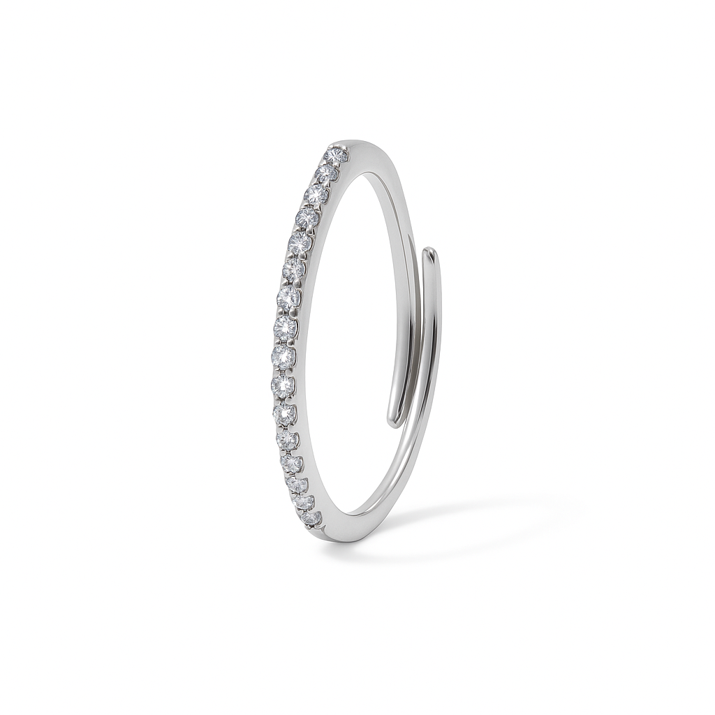 Anello Fedina Zirconata