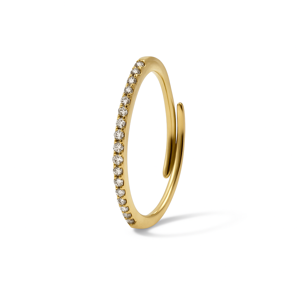 Anello Fedina Zirconata