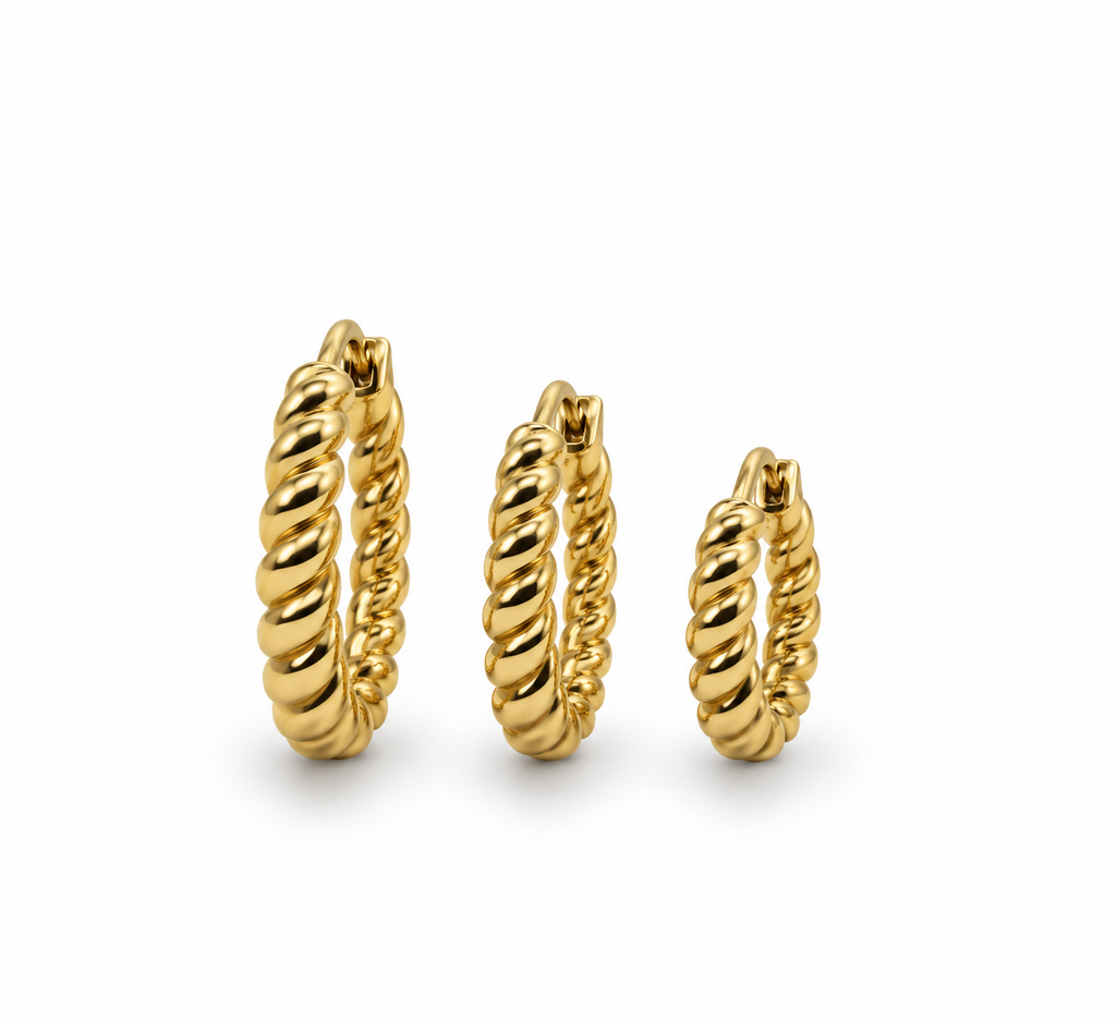 Set Orecchini Torchon da 3