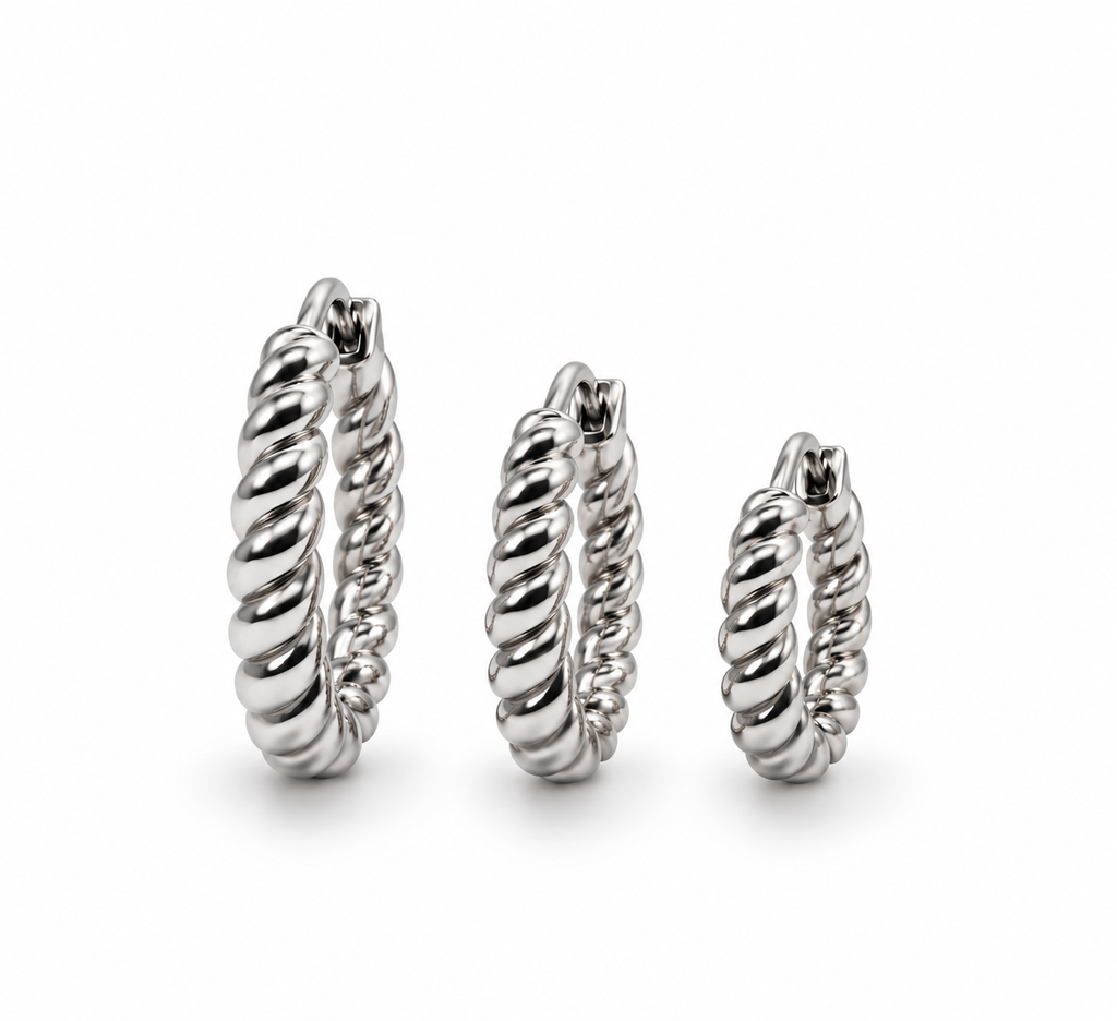 Set Orecchini Torchon da 3