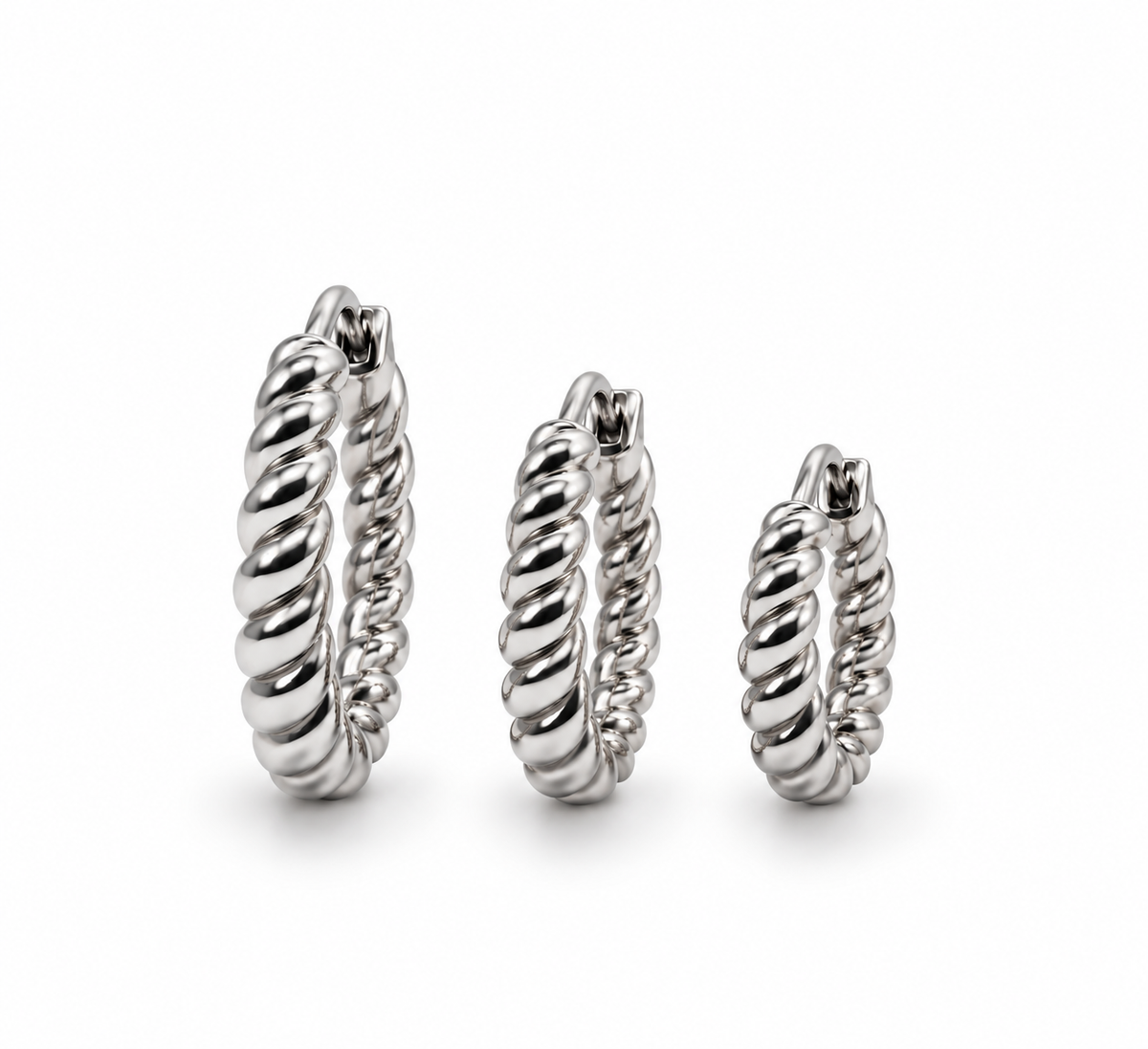 Set Orecchini Torchon da 3