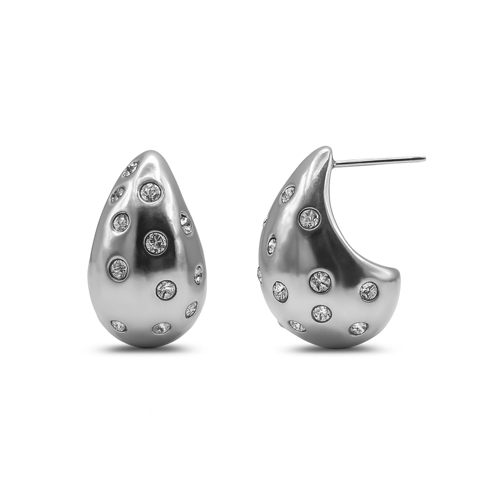 Orecchini Goccia Strass