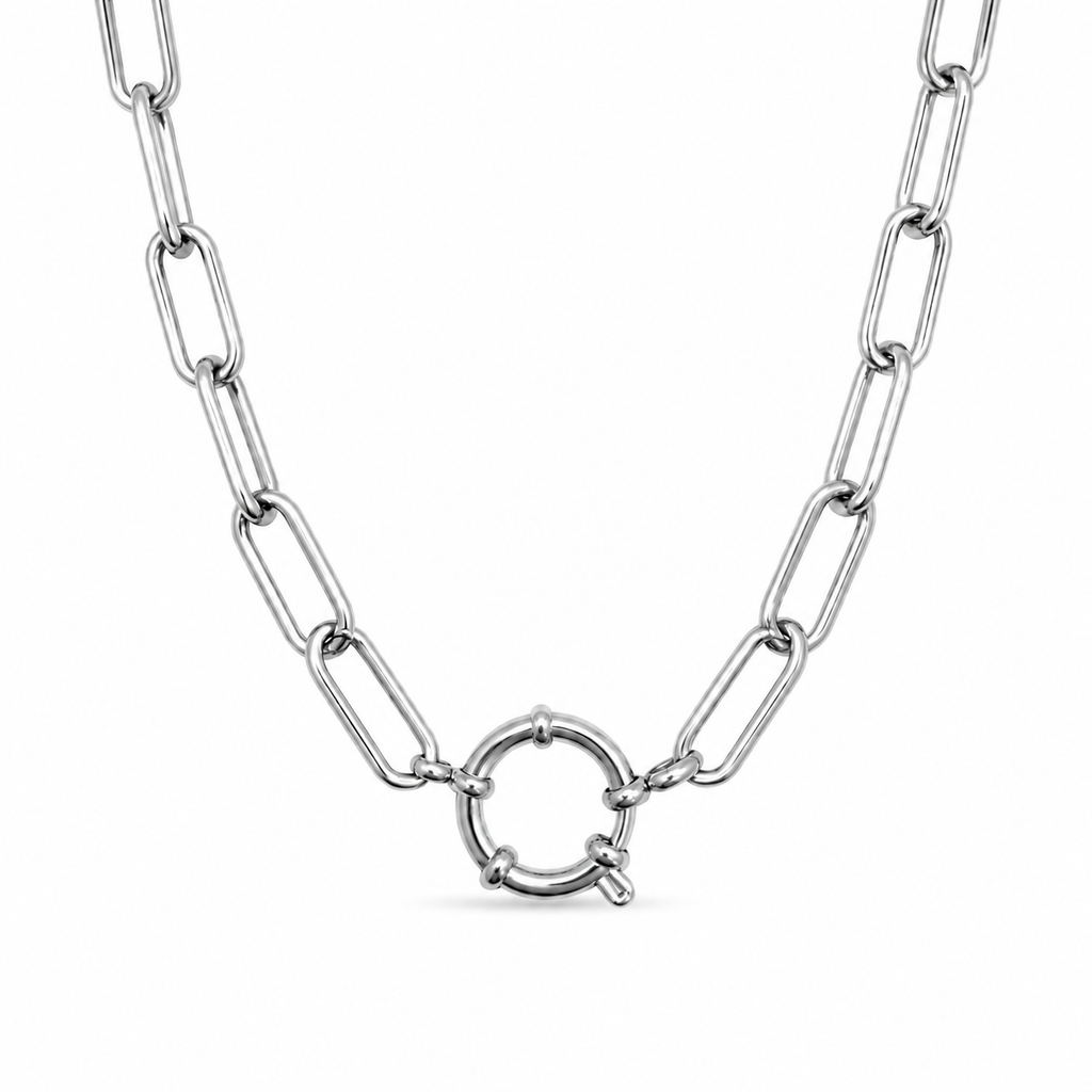 Collana Paper Clip Liscia Personalizzabile