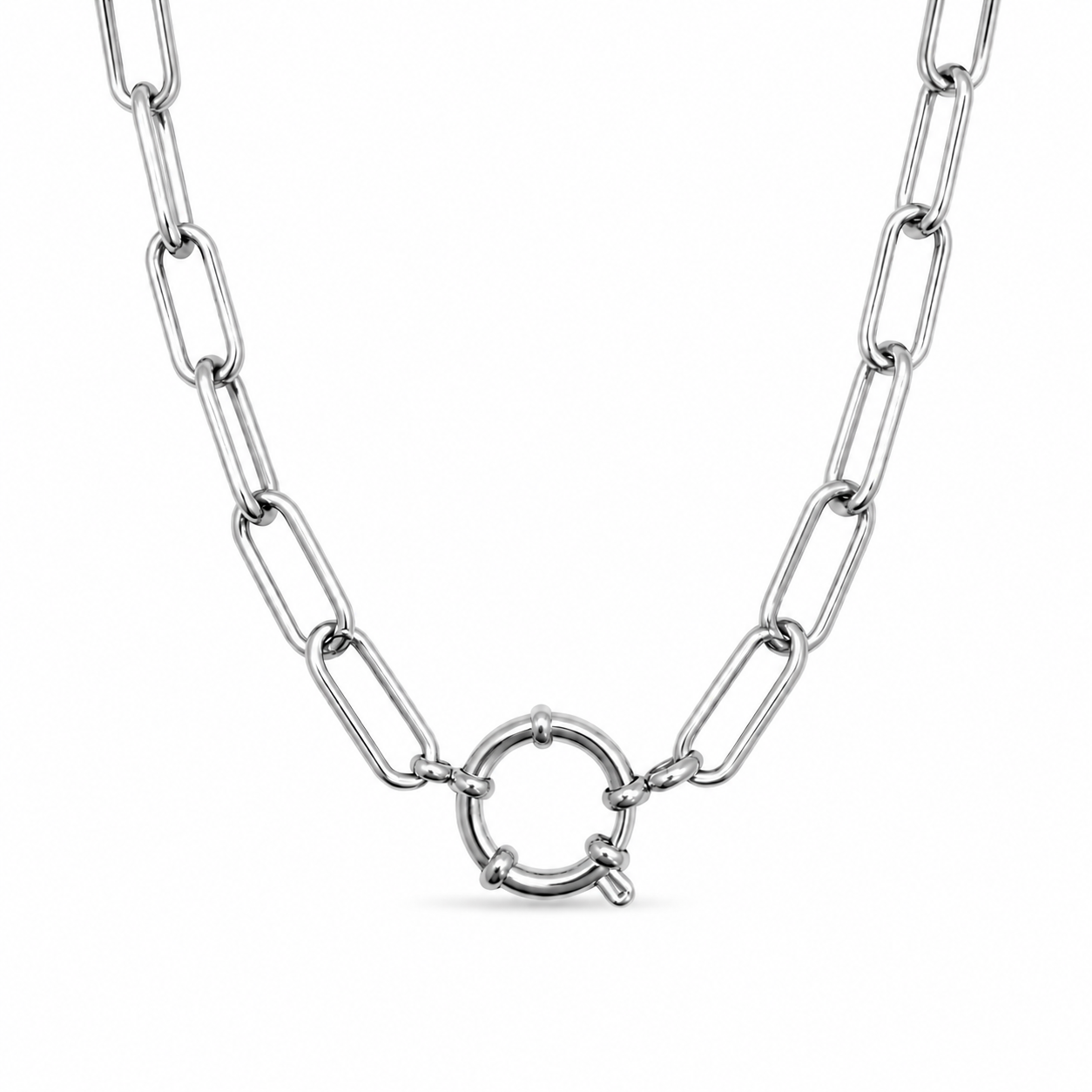 Collana Paper Clip Liscia Personalizzabile