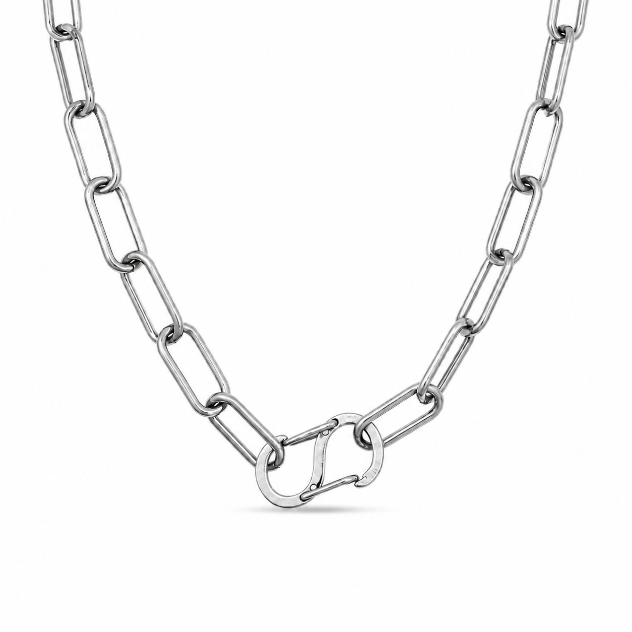 Collana Paper Clip Liscia Personalizzabile