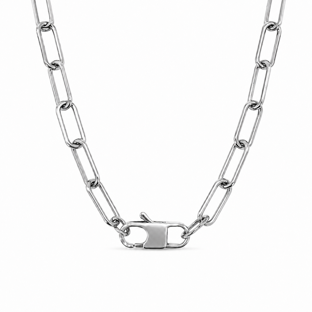 Collana Paper Clip Liscia Personalizzabile