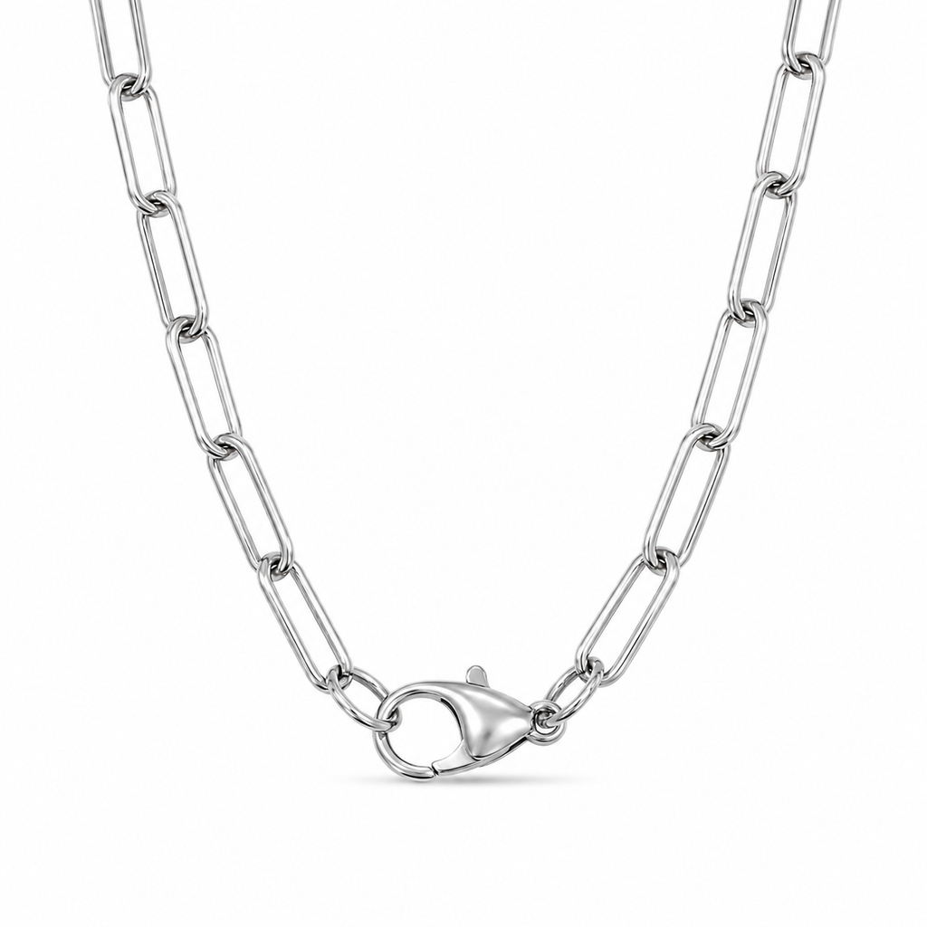 Collana Paper Clip Liscia Personalizzabile