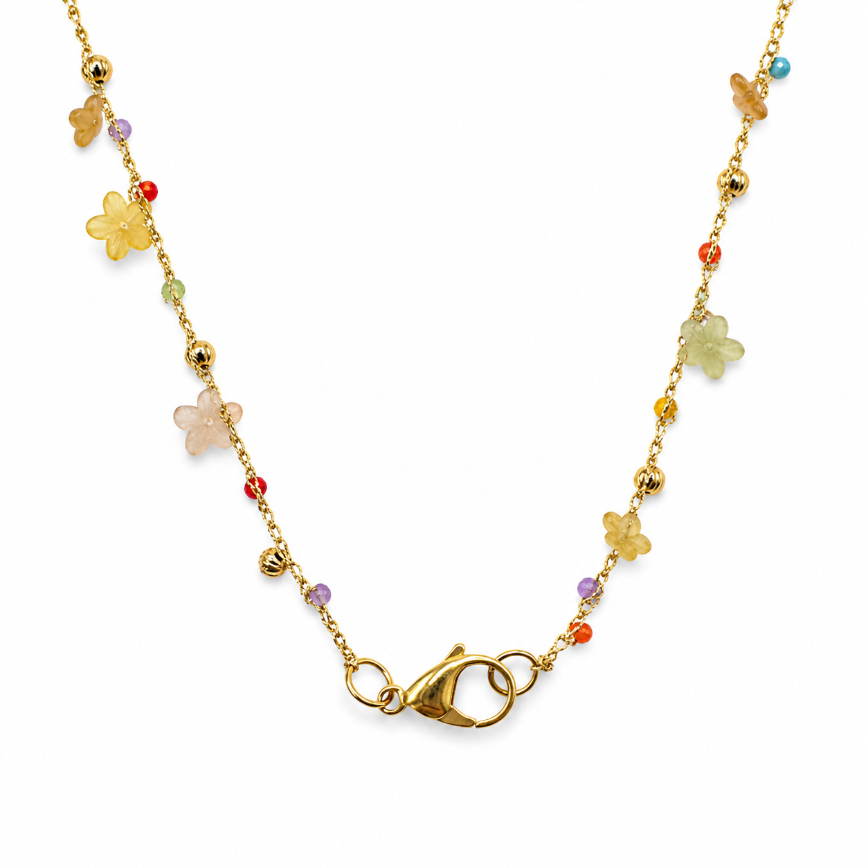 Collana Moschettone Flowers