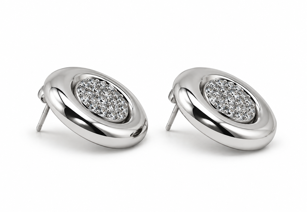 Orecchini Sparkle Button