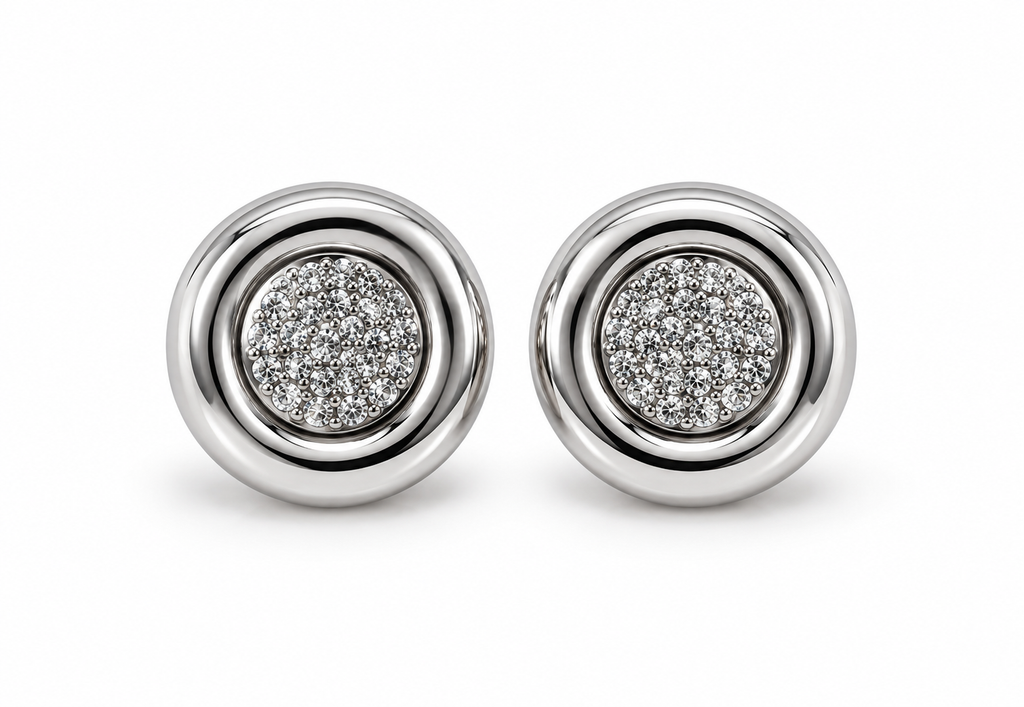 Orecchini Sparkle Button