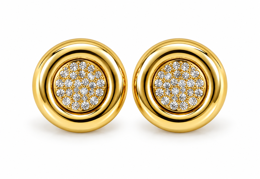 Orecchini Sparkle Button