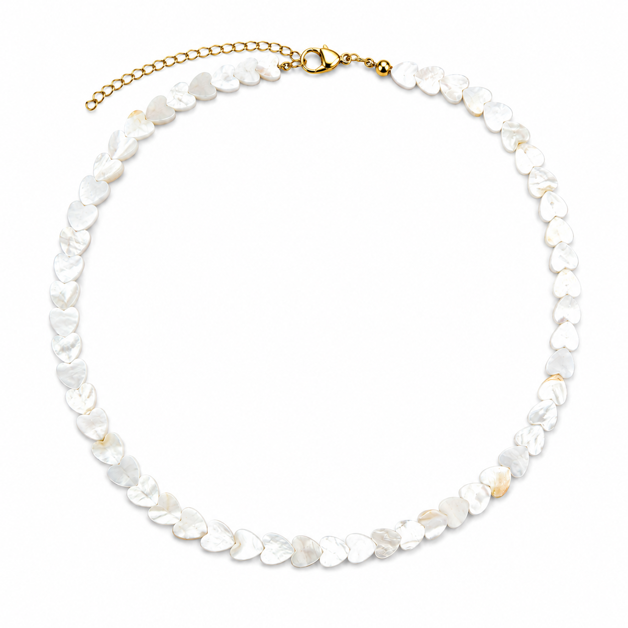 Collana White Hearts