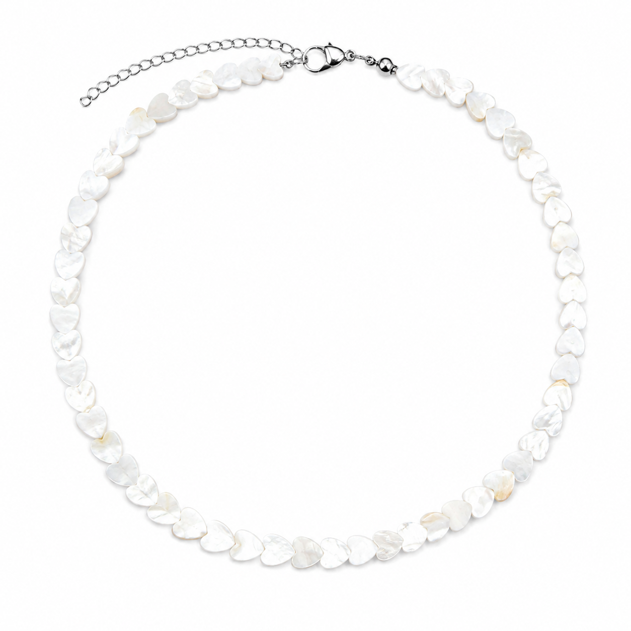 Collana White Hearts