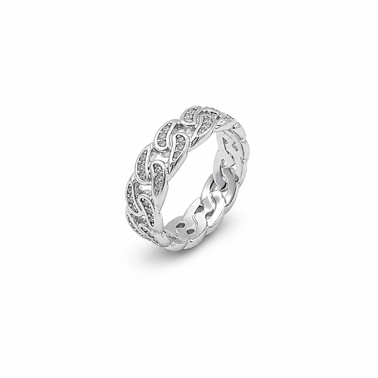 Anello Chain Strass