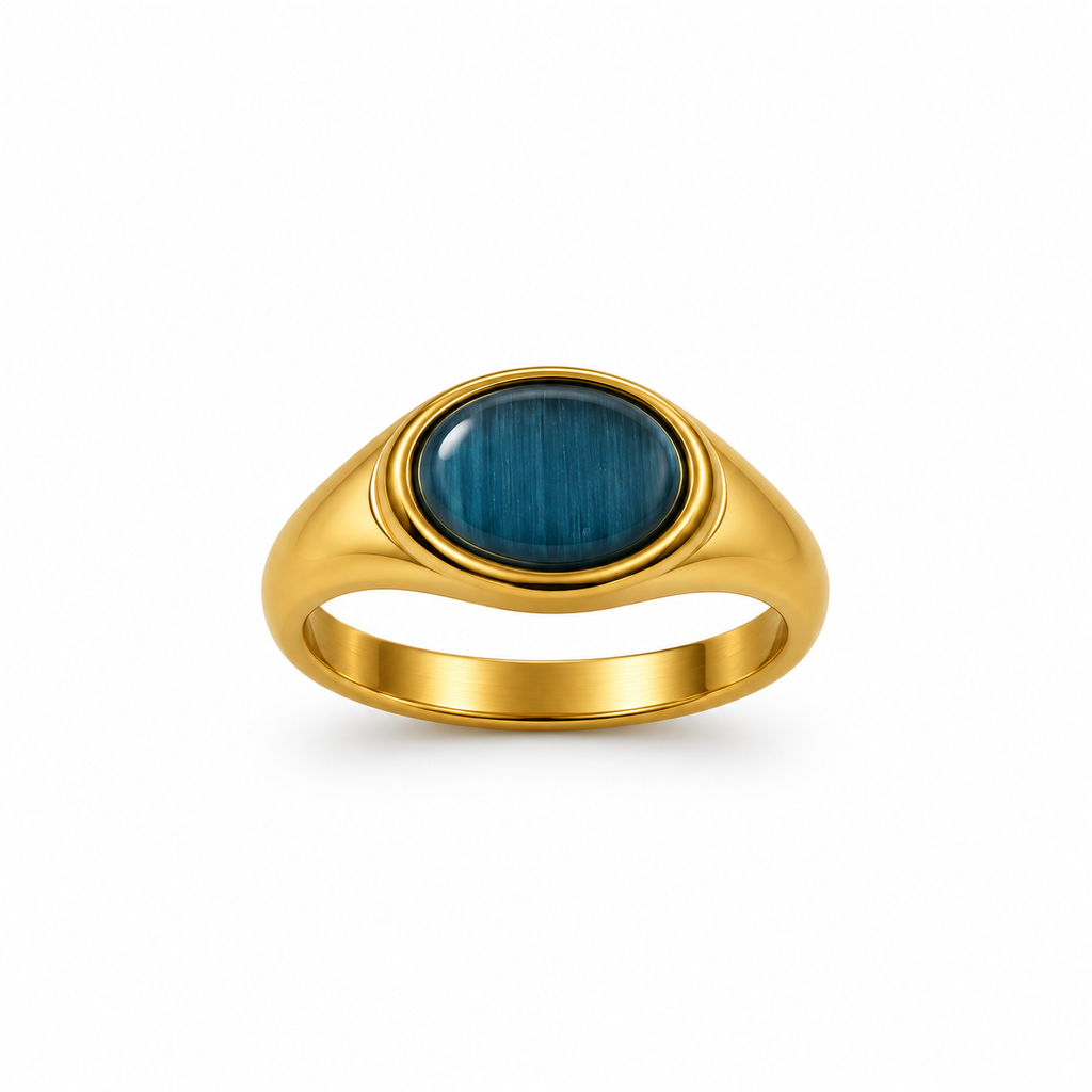 Anello Lapis Piatto Regolabile