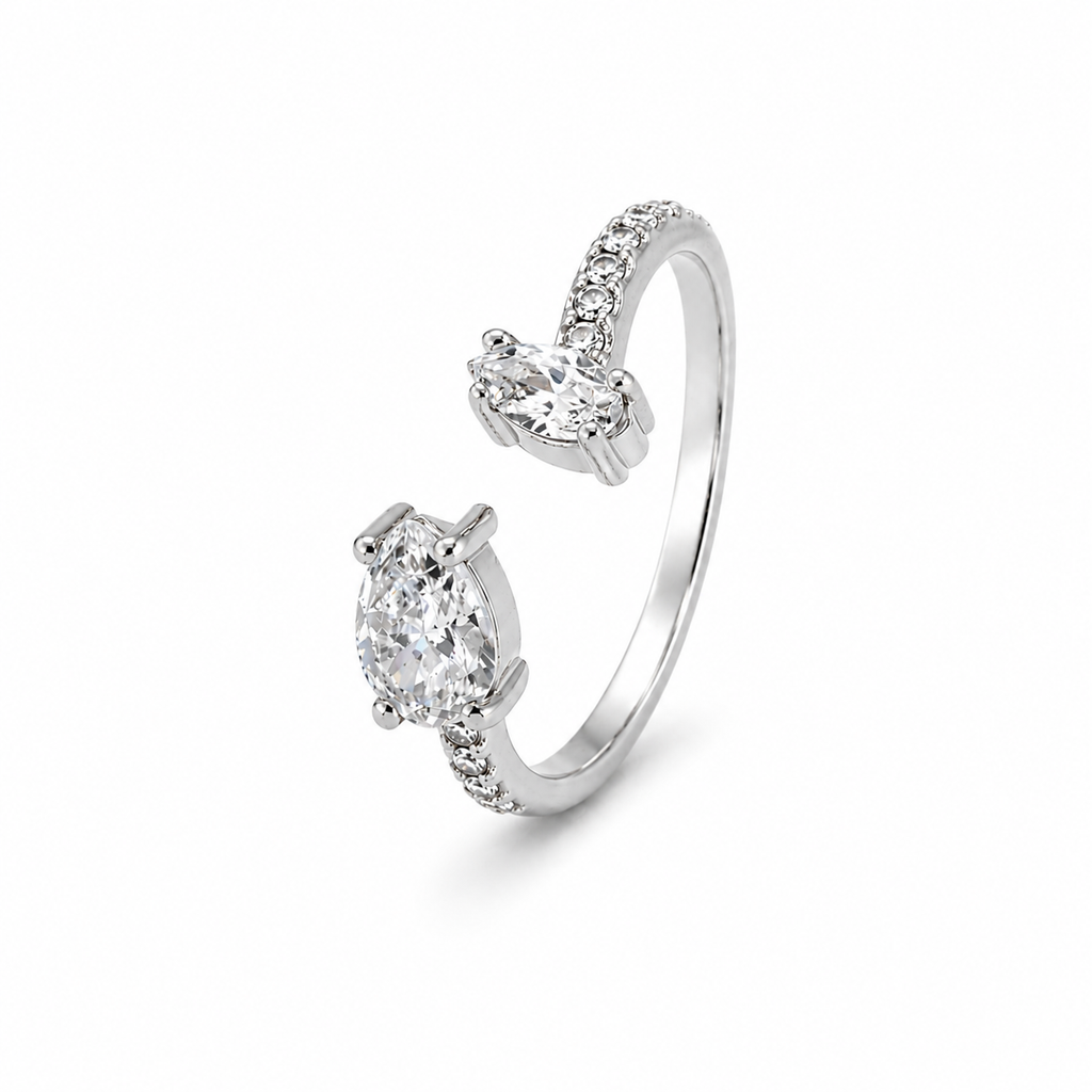 Anello Double Zircon