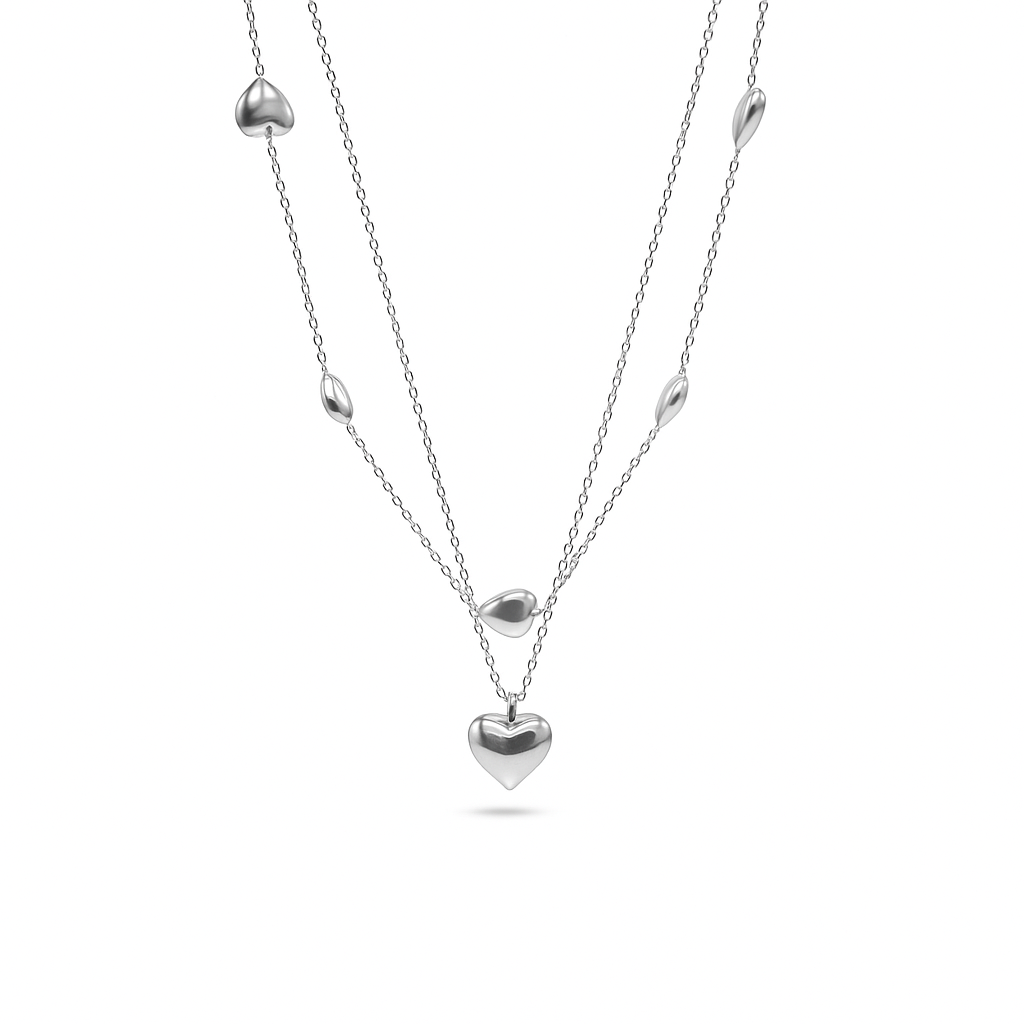 Collana Multi Hearts