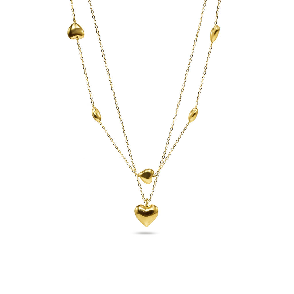 Collana Multi Hearts