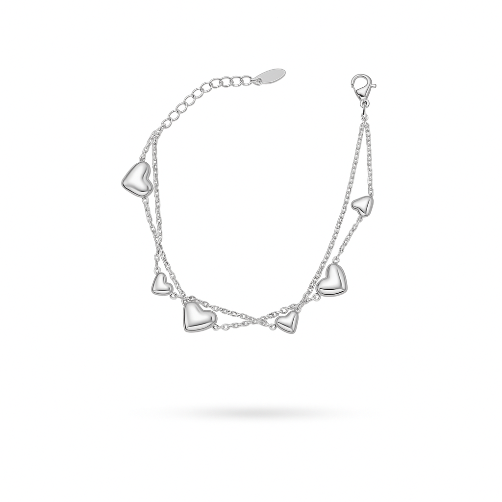 Bracciale Multi Hearts