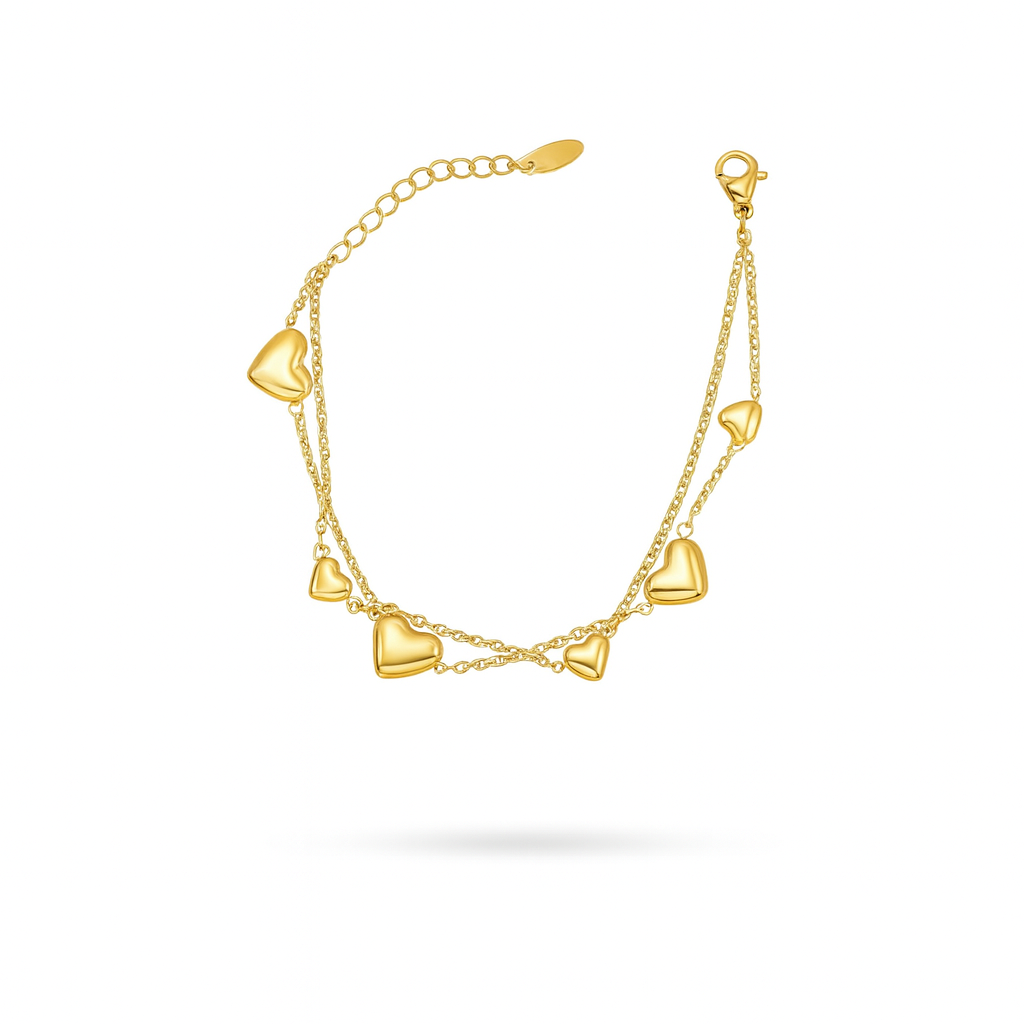 Bracciale Multi Hearts