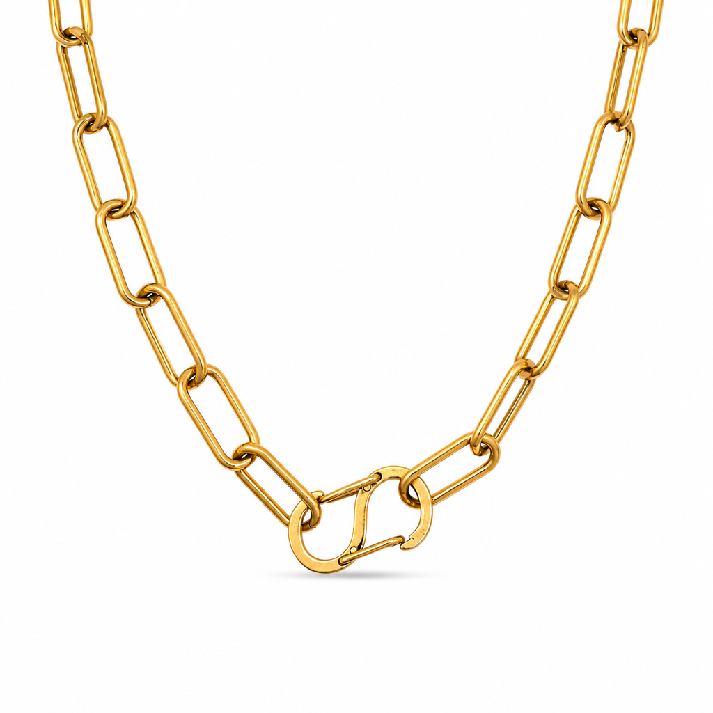 Collana Paper Clip Liscia Personalizzabile
