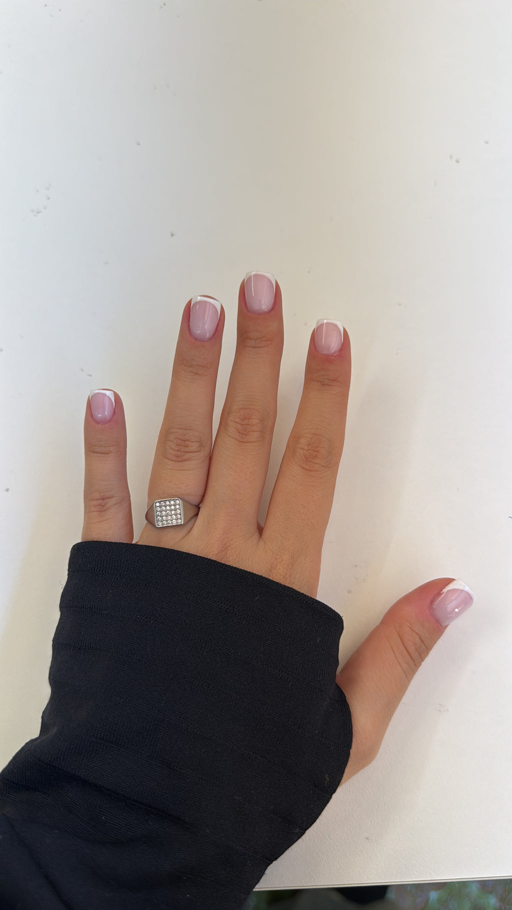 Anello Square Mini Strass