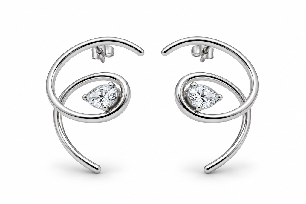Orecchini Stelo Zircon
