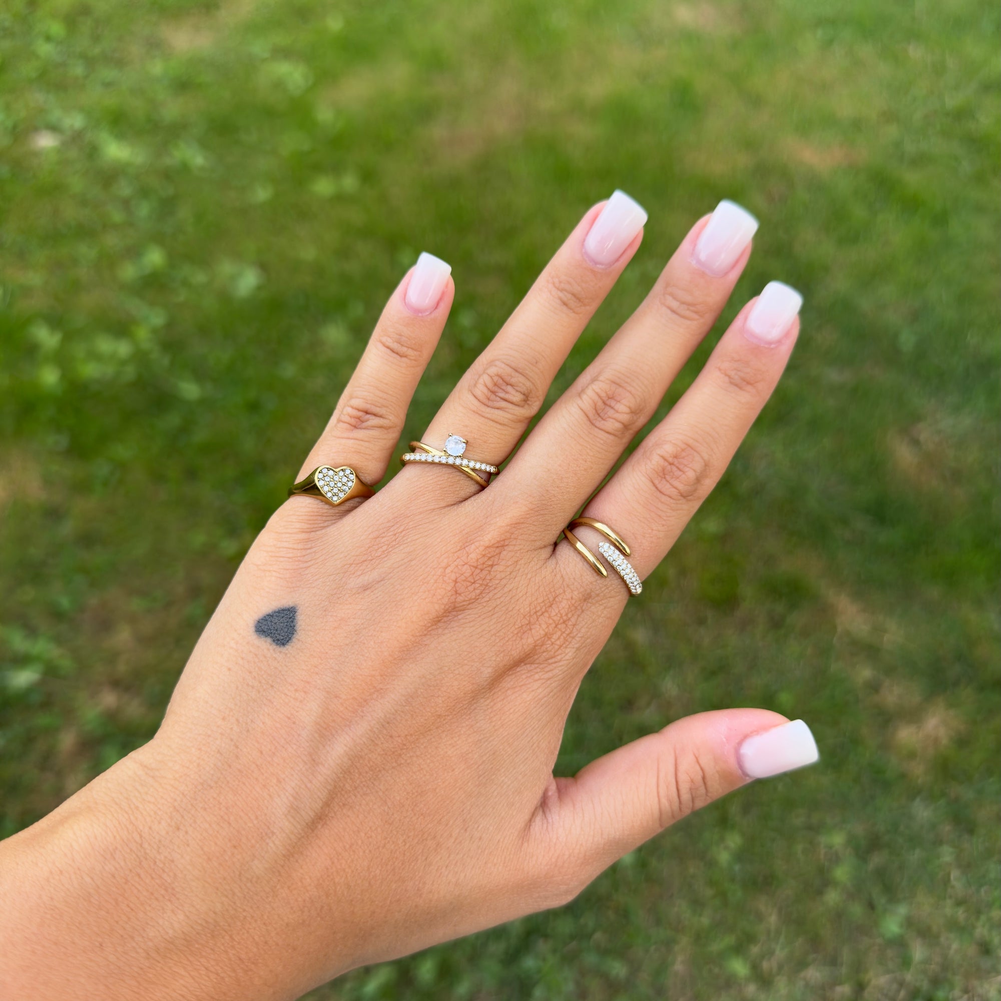 Anello Amanda mini strass