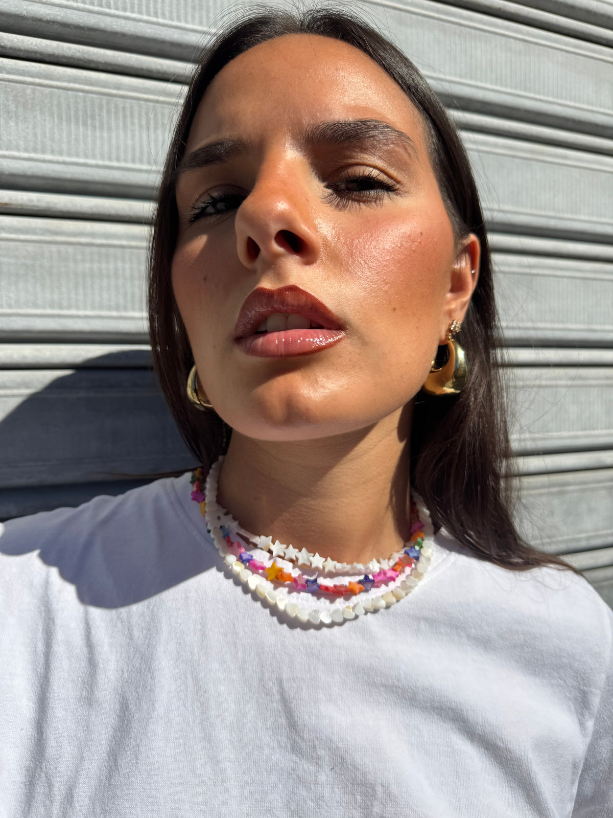 Collana White Hearts