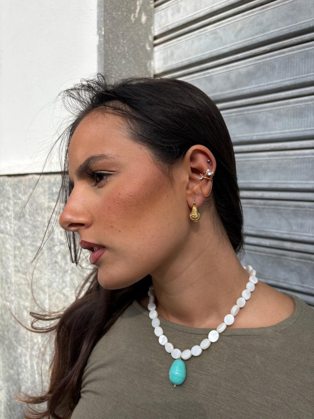 Earcuff Double Heart