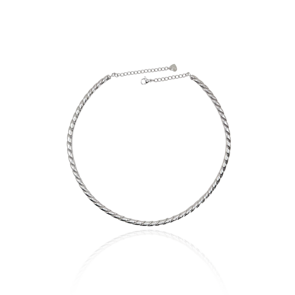 Collana Tube Intrecciata