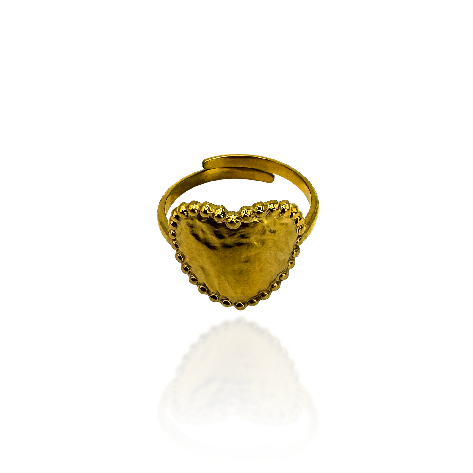 Anello Cuore Piatto