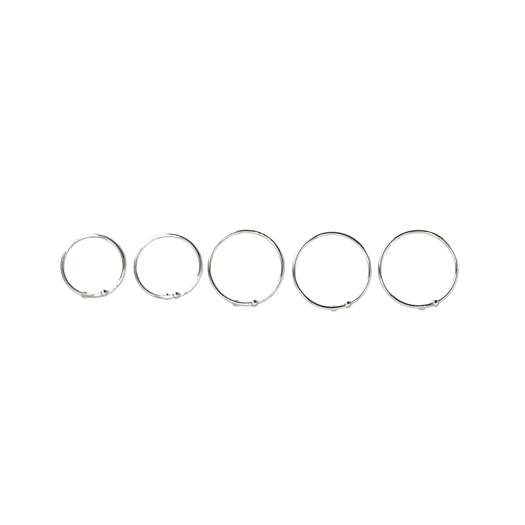 Slim Silver Band Ring
