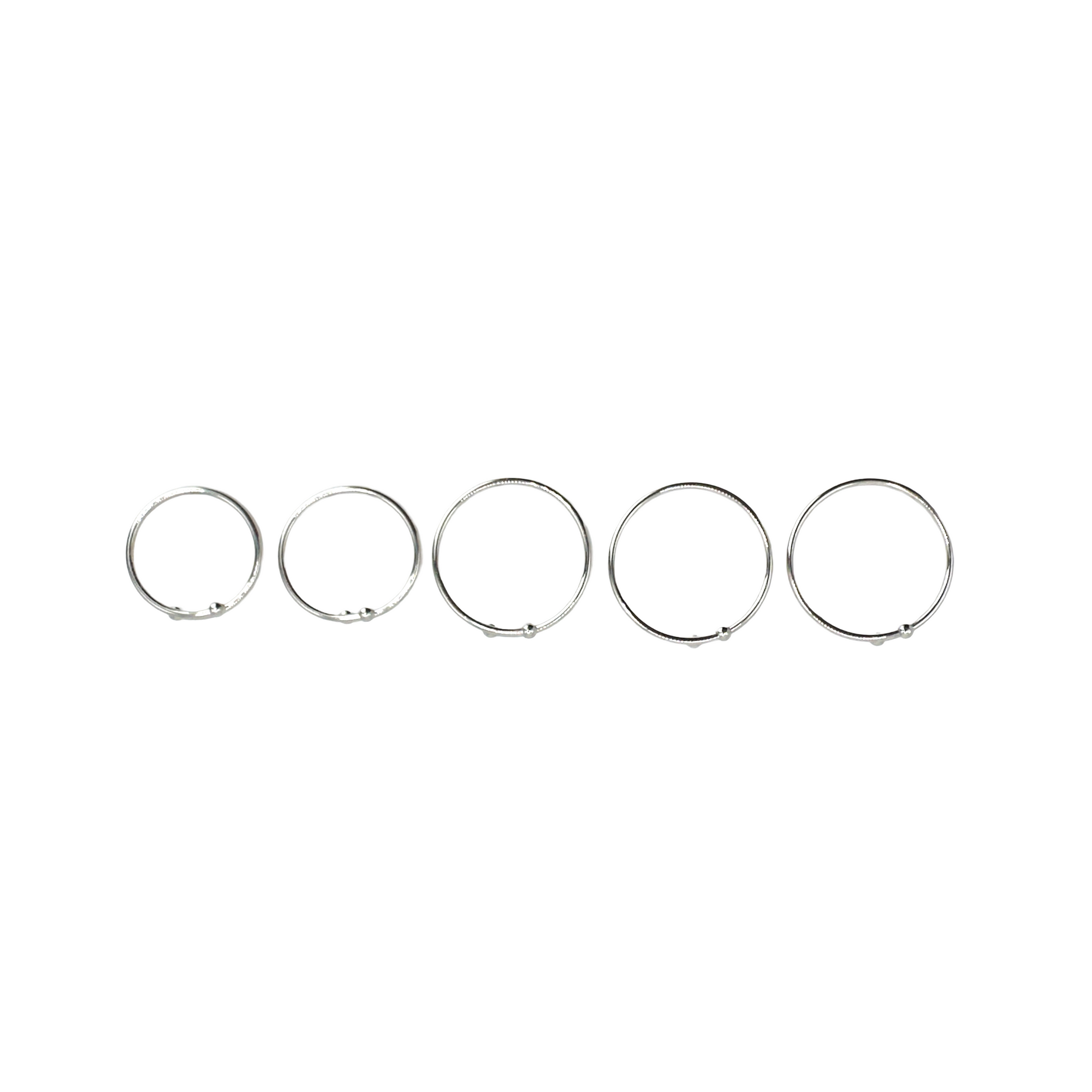 Slim Silver Band Ring