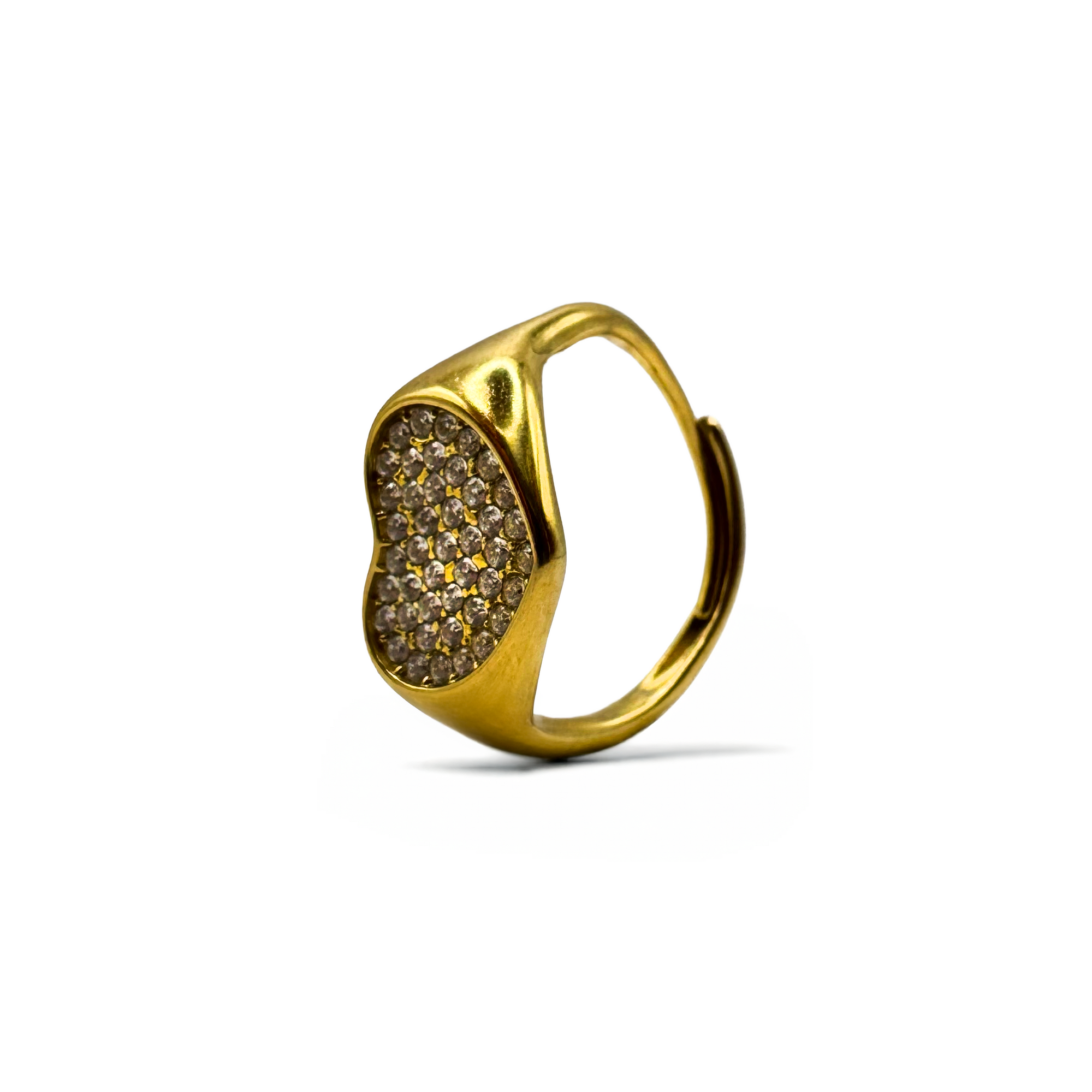 Anello Cuore Strass