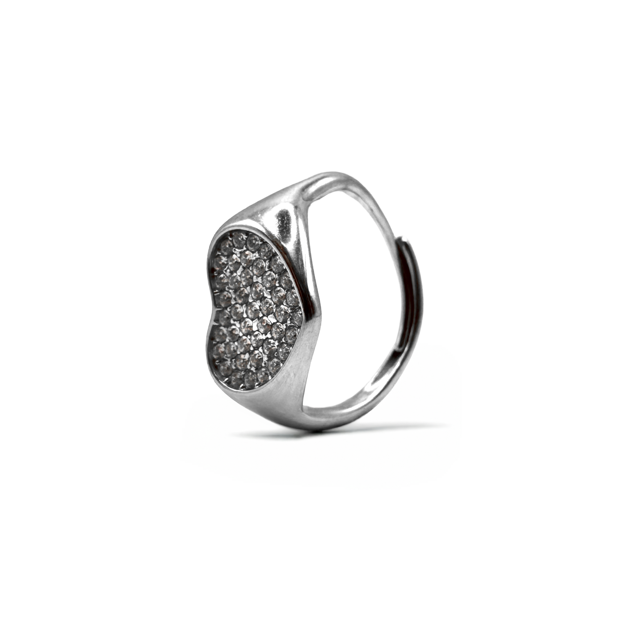 Anello Cuore Strass