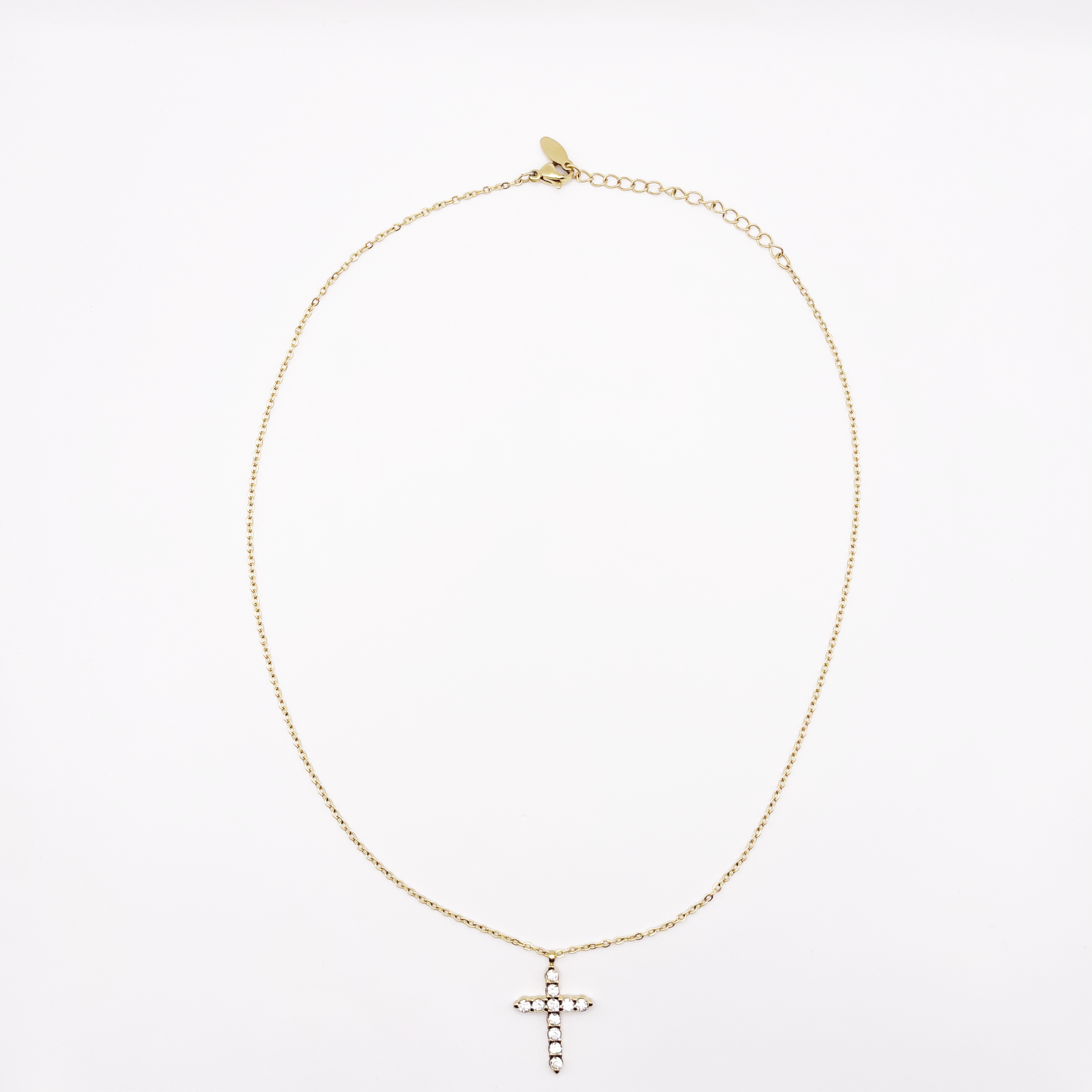 Collana croce media oro