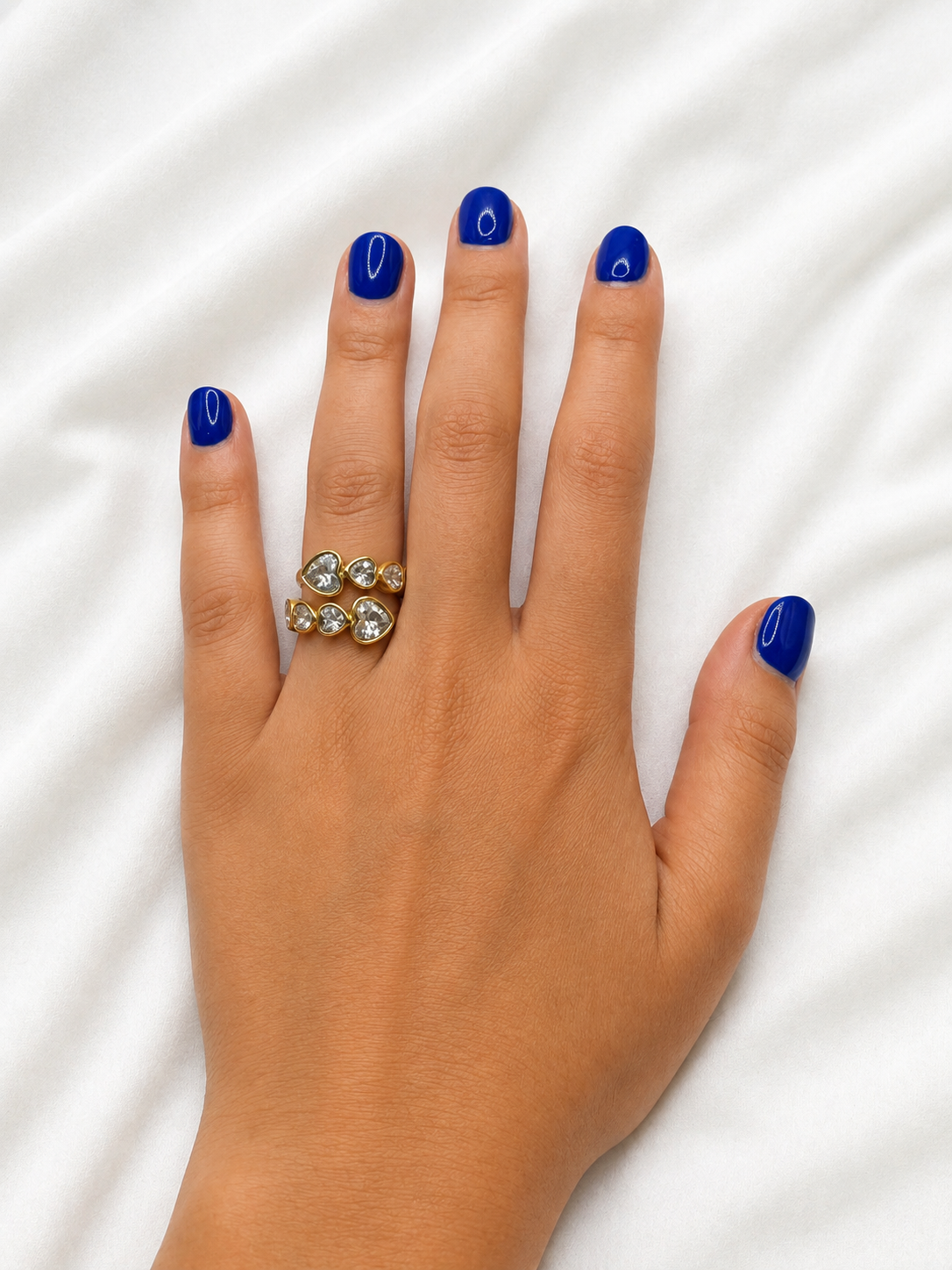 Anello Cuori Zirconati