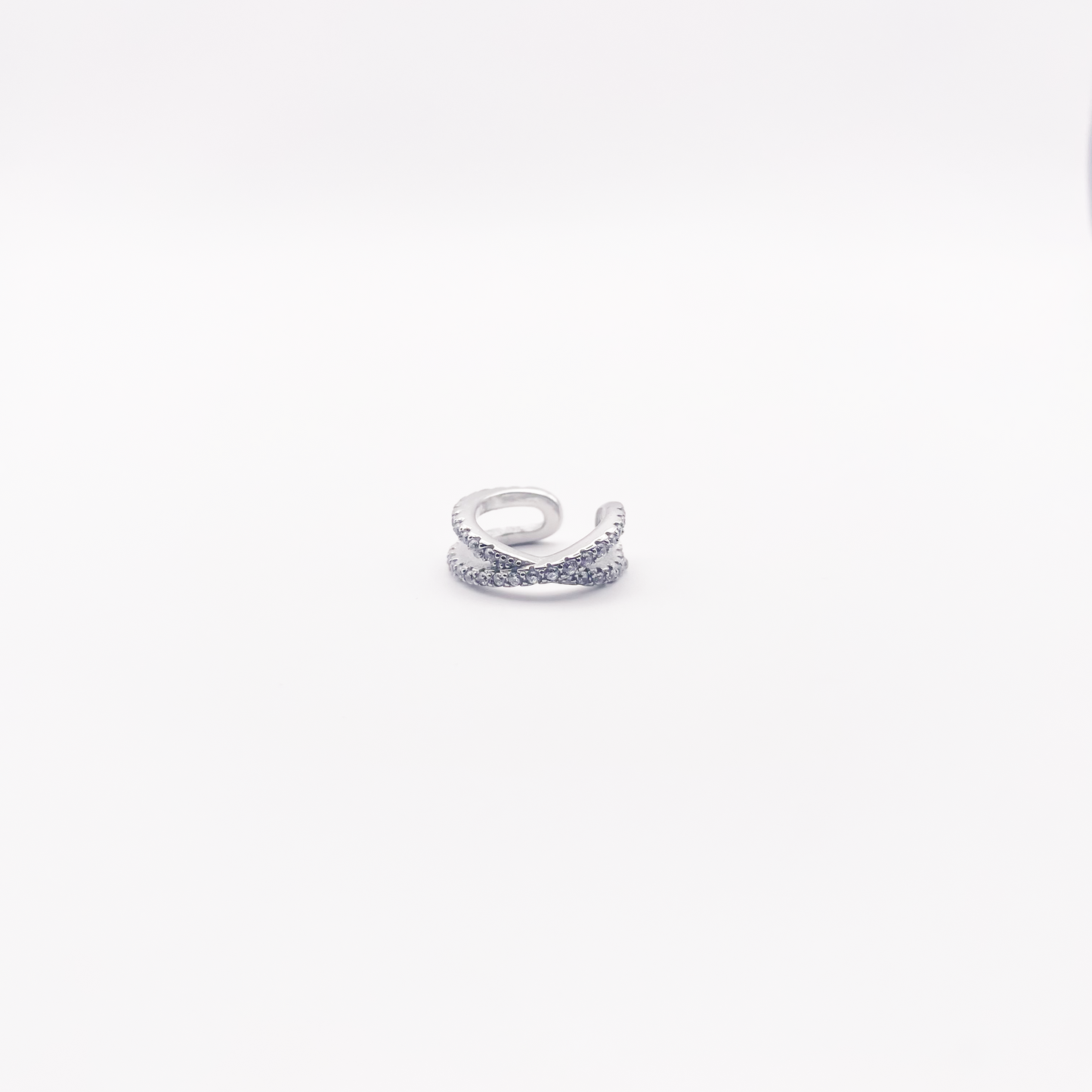 Earcuff Infinity argento